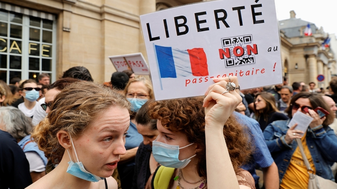 francia protesta vacunas