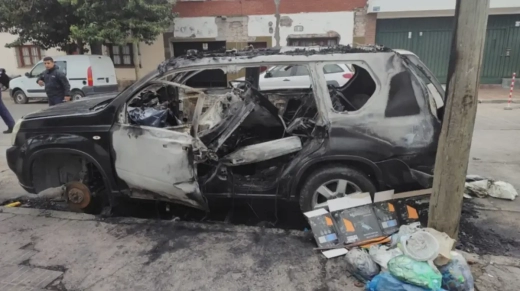 Camioneta Incendiada