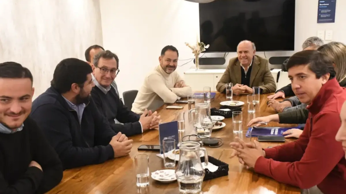 Emiliano Durand con Empresarios