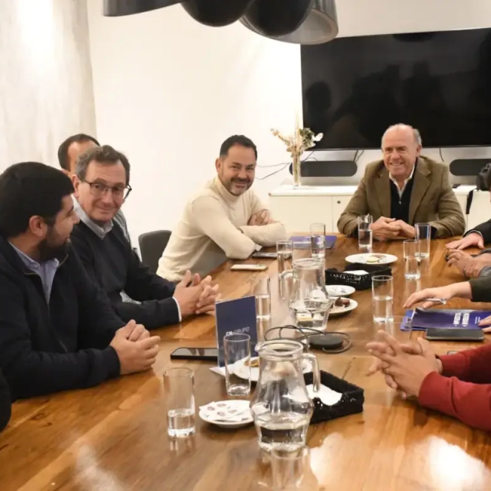 Emiliano Durand con Empresarios