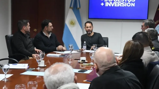 Emiliano Durand con empresarios